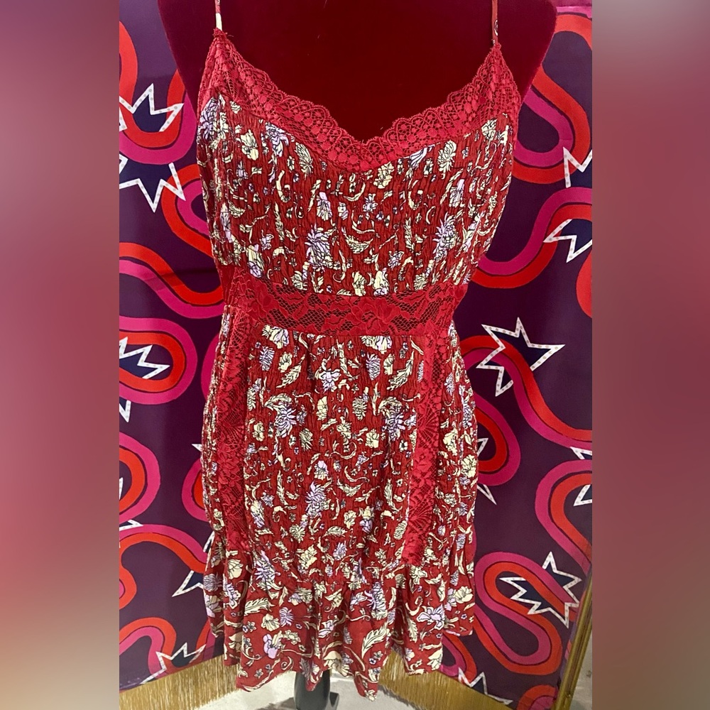 Free People Last night smocked mini slip dress